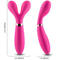 ARMONY - MASSAGER Y-WAND E VIBRADOR CABEÇA DUPLA FÚCSIA