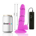 Diversia - Flexível Vibratório Roxo 18 Cm -O- 4 Cm