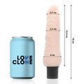 Loveclone - Vibrador Auto Lubrificante Sven 18.5 Cm -O- 3.3 Cm