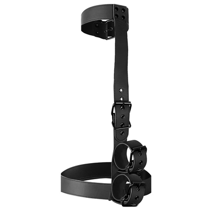 Conjunto de bondage sumiso fetiche: collar y correaje corporal para muñeca
