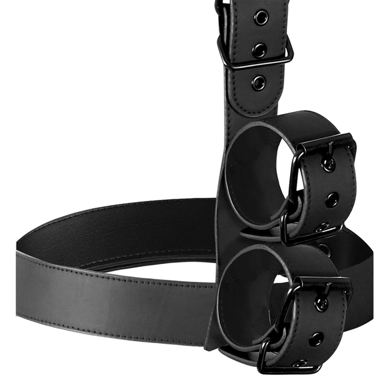 Conjunto de bondage sumiso fetiche: collar y correaje corporal para muñeca