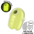 Satisfyer - Glowing Ghost Air Pulse y Vibrador Amarillo