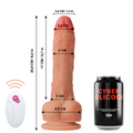 Cyber Silicock - Realistic Remote Control Mr Rick 20.9 cm -Ø- 4 cm