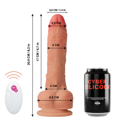 CYBER SILICOCK - CONTROL REMOTO REALISTA MR RICK 20.9 CM -O- 4 CM