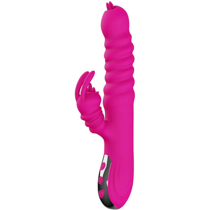 ARMONY - FUCHSIA RABBIT DOUBLE TONGUE MULTIFUNCTIONAL VIBRATOR WITH WARMING EFFECT