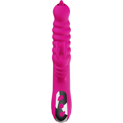 ARMONY - FUCHSIA RABBIT DOUBLE TONGUE MULTIFUNCTIONAL VIBRATOR WITH WARMING EFFECT