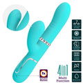 Pretty Love - G-Spot Multifunction Vibrator Aqua Green