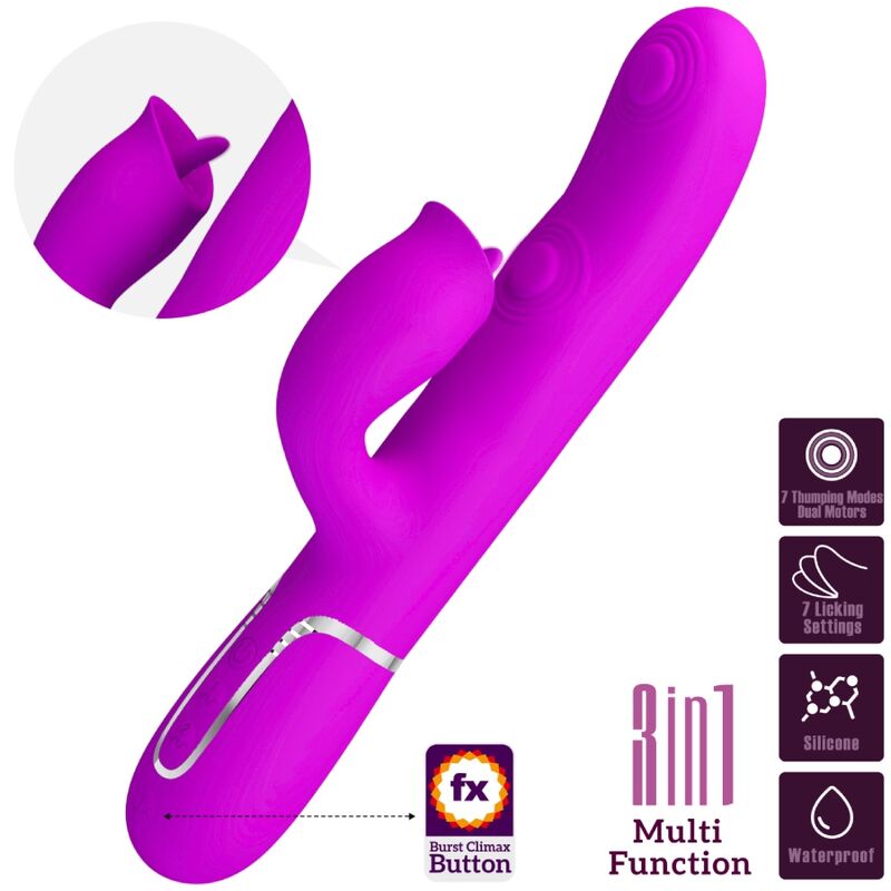 BEAUTIFUL LOVE - FUCHSIA LICKING RABBIT VIBRATOR