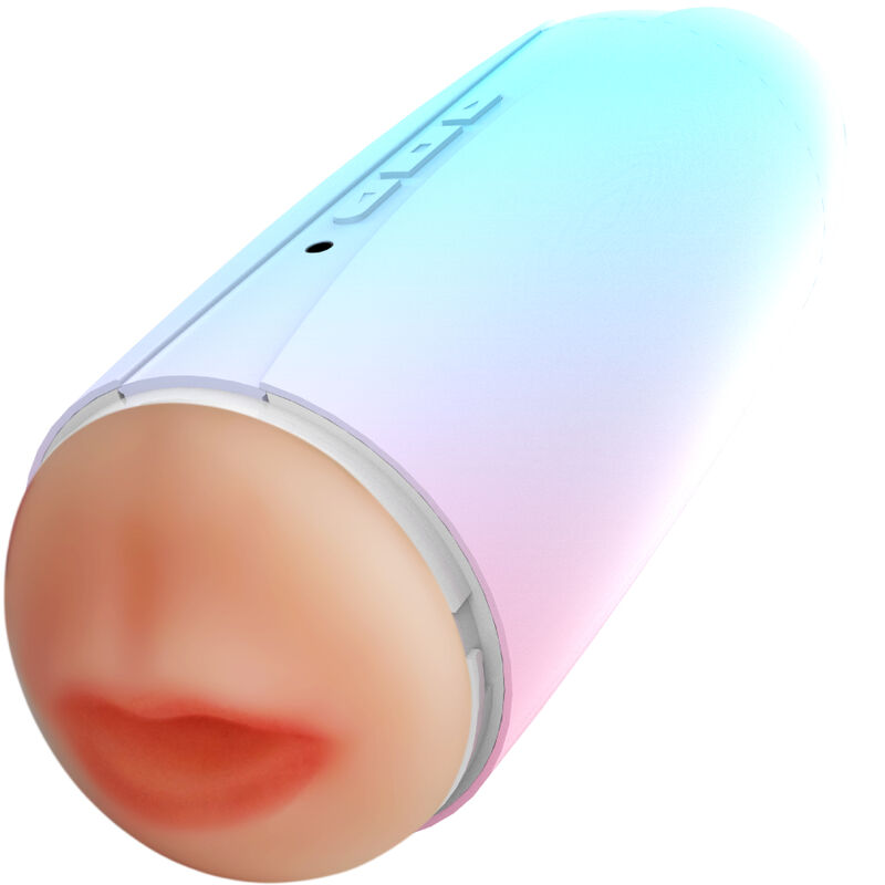 ARMONY - MASTURBADOR VIBRADOR DOBLE VAGINA Y BOCA ARCOÍRIS