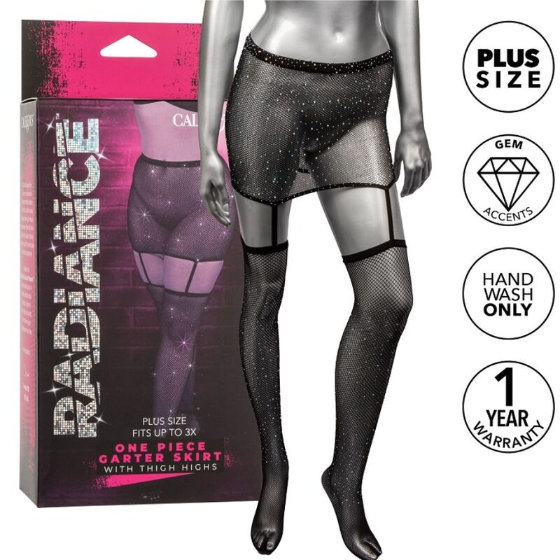 CALEXOTICS - RADIANCE GARTER SKIRT PLUS SIZE
