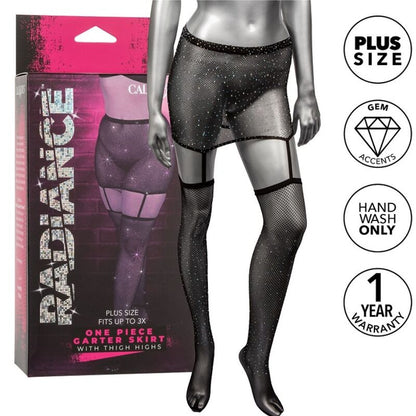 CALEXOTICS - RADIANCE GARTER SKIRT PLUS SIZE