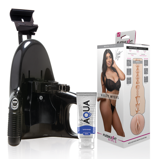 FLESHLIGHT - VIOLET MYERS WAIFU + LANZAMIENTO UNIVERSAL + LUBRICANTE AQUA CALIDAD 50 ML