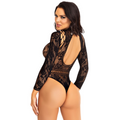 Leg Avenue - Bodysuit De Renda De Pescoo Alto