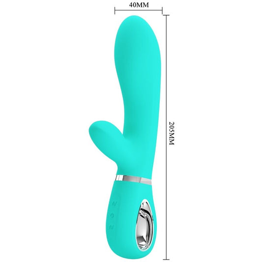 PRETTY LOVE - VIBRADOR MULTIFUNCIÓN PUNTO G THOMAS AQUA VERDE