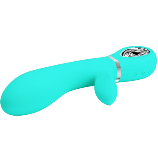PRETTY LOVE - VIBRADOR MULTIFUNCIÓN PUNTO G THOMAS AQUA VERDE
