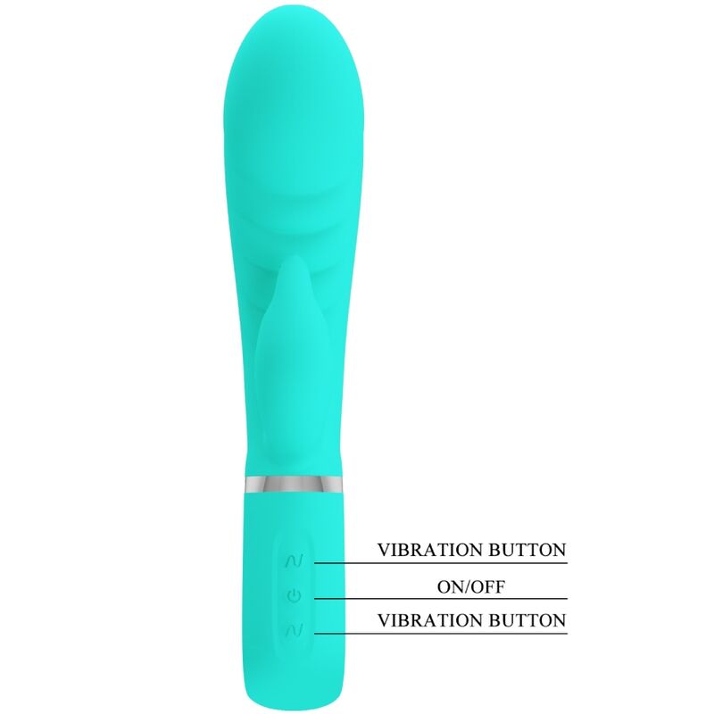 PRETTY LOVE - VIBRADOR MULTIFUNCIONAL DEL PUNTO G PRESCOTT VERDE AGUA