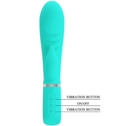 PRETTY LOVE - VIBRADOR MULTIFUNCIONAL DEL PUNTO G PRESCOTT VERDE AGUA