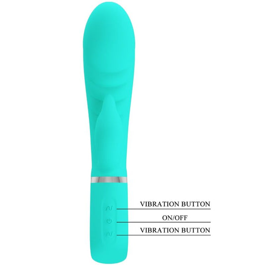 PRETTY LOVE - VIBRADOR MULTIFUNCIONAL DEL PUNTO G PRESCOTT VERDE AGUA