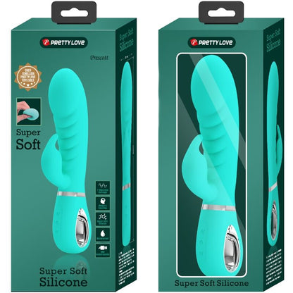 PRETTY LOVE - VIBRADOR MULTIFUNCIONAL DEL PUNTO G PRESCOTT VERDE AGUA