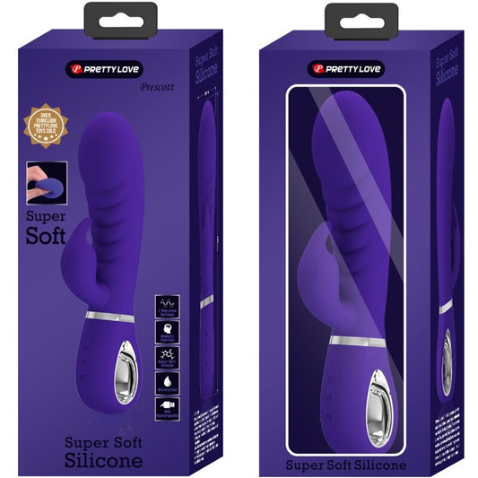 PRETTY LOVE - VIBRADOR MULTIFUNCIÓN PUNTO G MORADO PRESCOTT