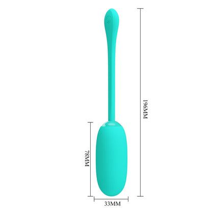PRETTY LOVE - WATERPROOF-RECHARGEABLE VIBRATING EGG JULIUS AQUA GREEN