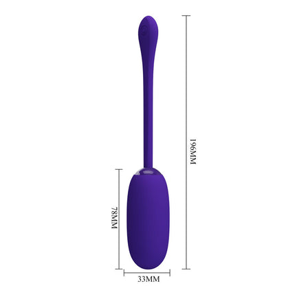 PRETTY LOVE - JULIUS PURPLE WATERPROOF RECHARGEABLE VIBRATING EGG