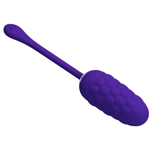 PRETTY LOVE - VIBRATING EGG WITH NAVY TEXTURE, RECHARGEABLE PURPLE