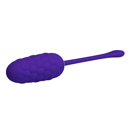PRETTY LOVE - VIBRATING EGG WITH NAVY TEXTURE, RECHARGEABLE PURPLE