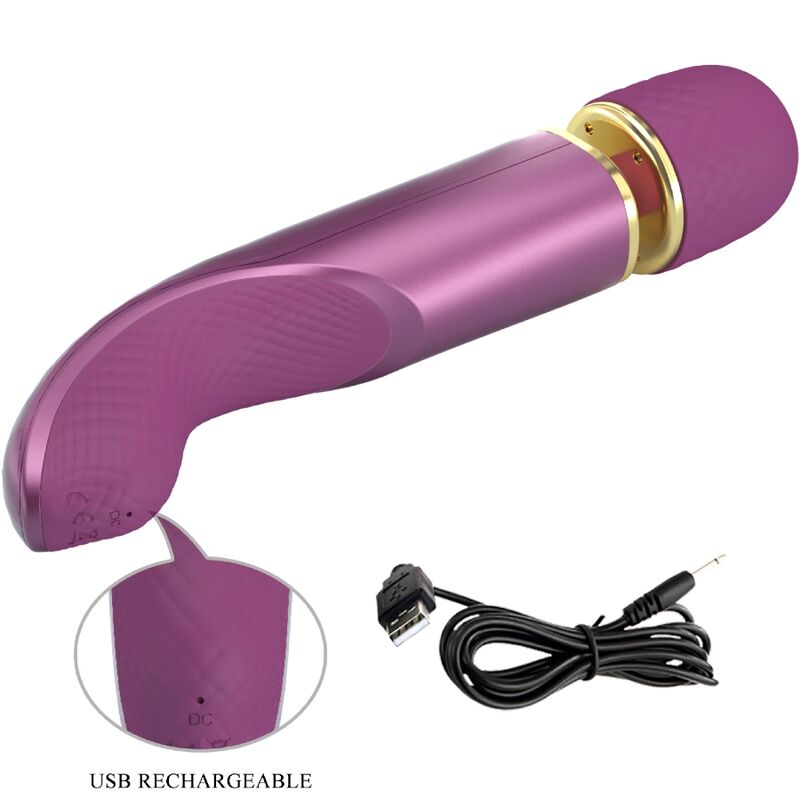 PRETTY LOVE - MASAJEADOR VIBRATORIO MORADO DE 7 MODOS