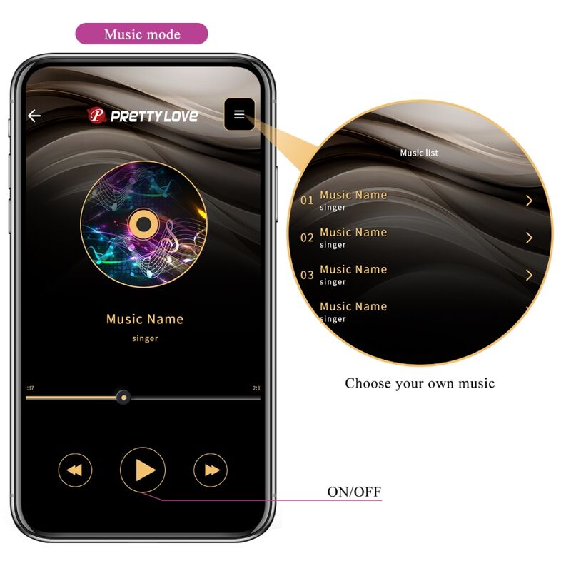 PRETTY LOVE - JAYLEEN APP PURPLE REMOTE CONTROL VIBRATOR
