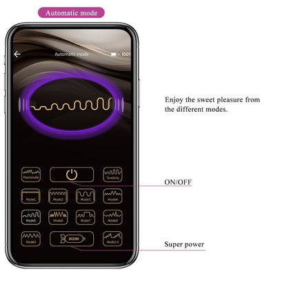 PRETTY LOVE - JAYLEEN APP PURPLE REMOTE CONTROL VIBRATOR