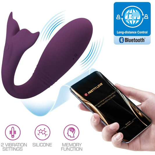 PRETTY LOVE - JAYLEEN APP PURPLE REMOTE CONTROL VIBRATOR