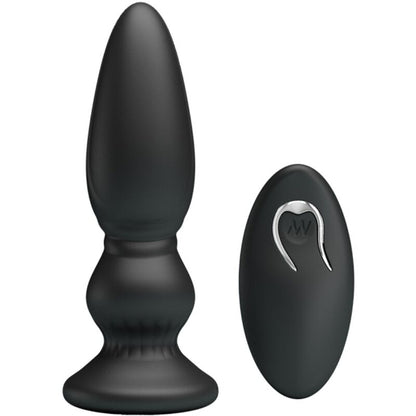 MR PLAY - REMOTE CONTROL BUTT PLUG POWERFUL VIBRATOR BLACK