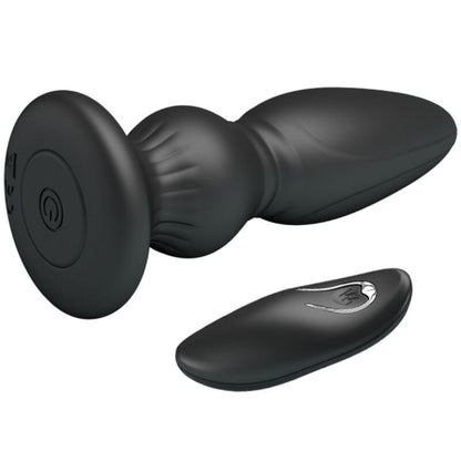 MR PLAY - REMOTE CONTROL BUTT PLUG POWERFUL VIBRATOR BLACK