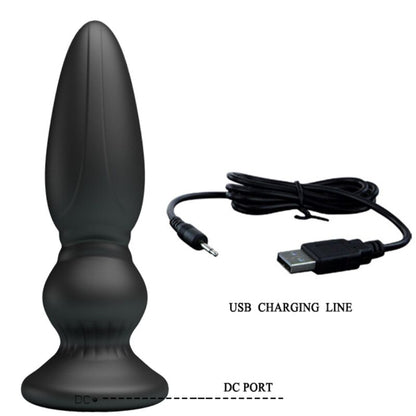MR PLAY - REMOTE CONTROL BUTT PLUG POWERFUL VIBRATOR BLACK