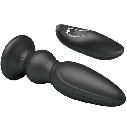 MR PLAY - REMOTE CONTROL BUTT PLUG POWERFUL VIBRATOR BLACK