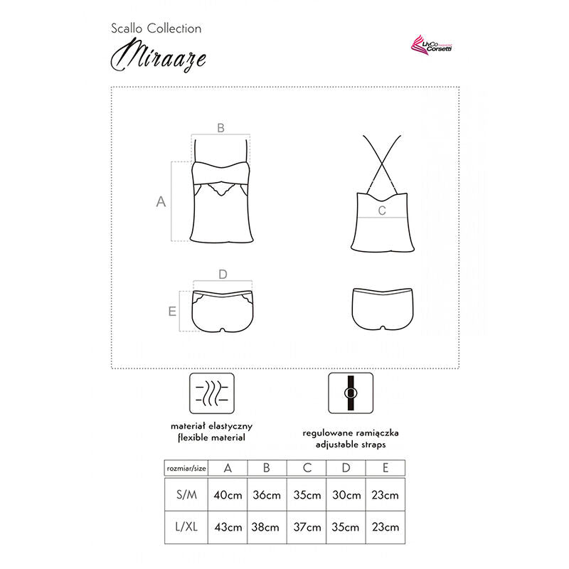 Livco Corsetti Fashion - Miraaze Lc 90567 Camisa + Calões Preto L/Xl