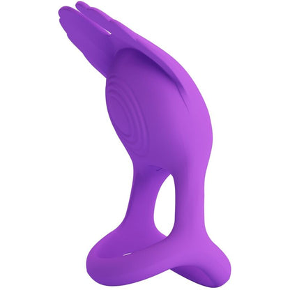 PRETTY LOVE - ANILLO VIBRADOR PARA EL PENE SILAS 7 VIBRACIONES SILICONA MORADA