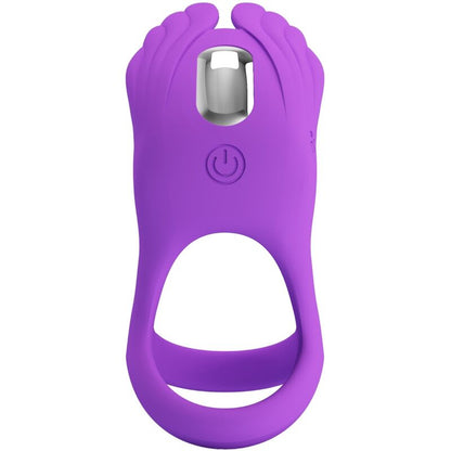 PRETTY LOVE - ANILLO VIBRADOR PARA EL PENE SILAS 7 VIBRACIONES SILICONA MORADA