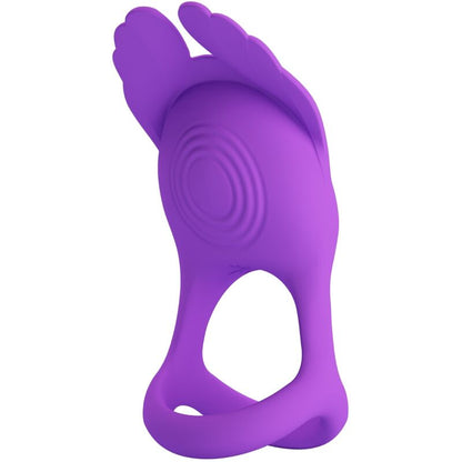 PRETTY LOVE - ANILLO VIBRADOR PARA EL PENE SILAS 7 VIBRACIONES SILICONA MORADA