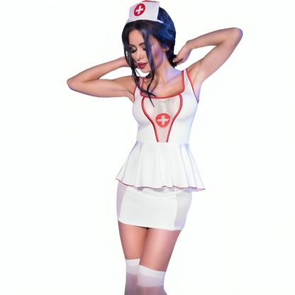Chilirose - Cr 4160 Nurse Fantasy Top and Skirt S/M