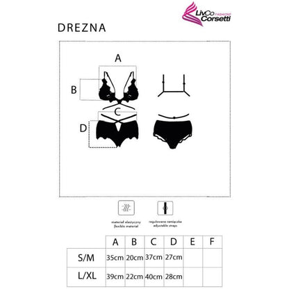 Livco Corsetti Fashion - Drezna Lc 90733 Bra + Black Briefs