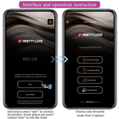 PRETTY LOVE - BILLY CONTROL REMOTO VIBRACIÓN MORADO APP GRATIS