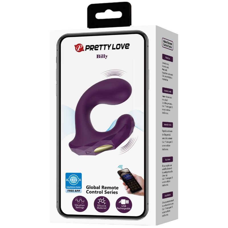 PRETTY LOVE - BILLY CONTROL REMOTO VIBRACIÓN MORADO APP GRATIS