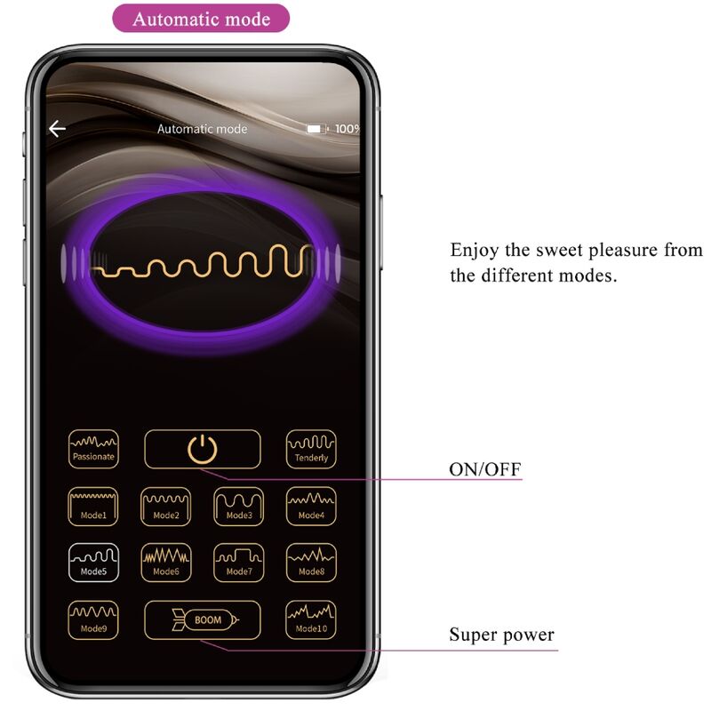 PRETTY LOVE - BILLY CONTROL REMOTO VIBRACIÓN MORADO APP GRATIS