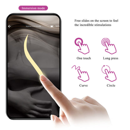 PRETTY LOVE - VIBRADOR ELECTROSHOCK HECTOR POR APP CONTROL MORADO
