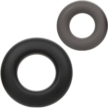 CALEXOTICS - ALPHA SET DE 2 ANILLOS PROLONGADOS GRIS