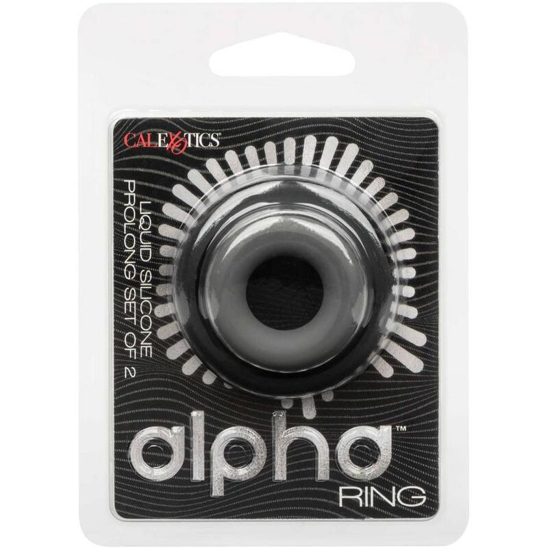 CALEXOTICS - ALPHA SET DE 2 ANILLOS PROLONGADOS GRIS