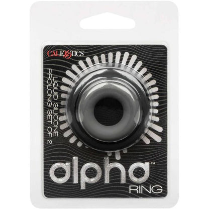 CALEXOTICS - ALPHA SET DE 2 ANILLOS PROLONGADOS GRIS