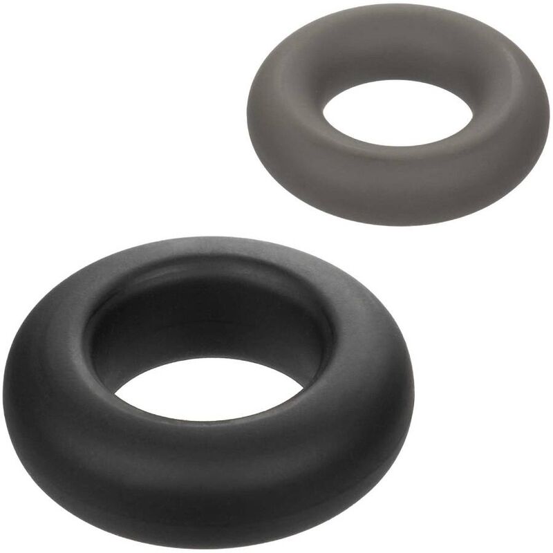 CALEXOTICS - ALPHA SET DE 2 ANILLOS PROLONGADOS GRIS